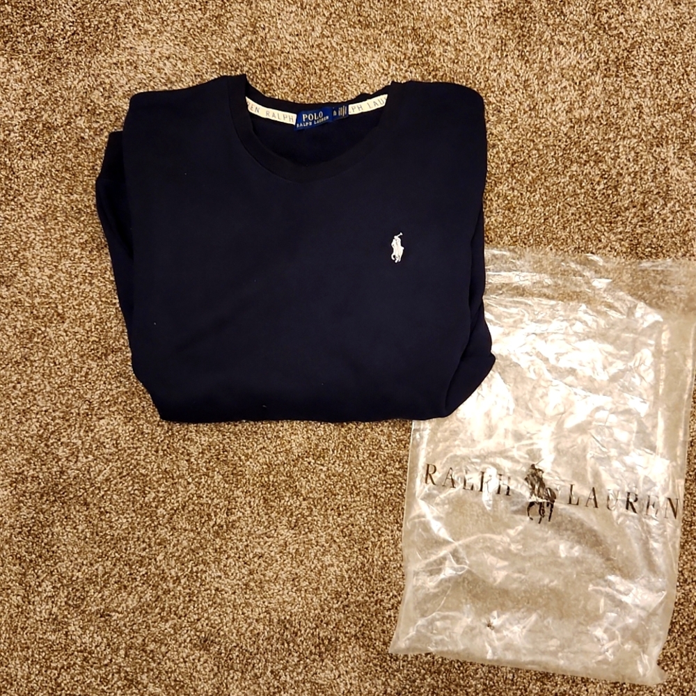 !NIB Ralph Lauren Sweatshirt Navy Sz SMALL